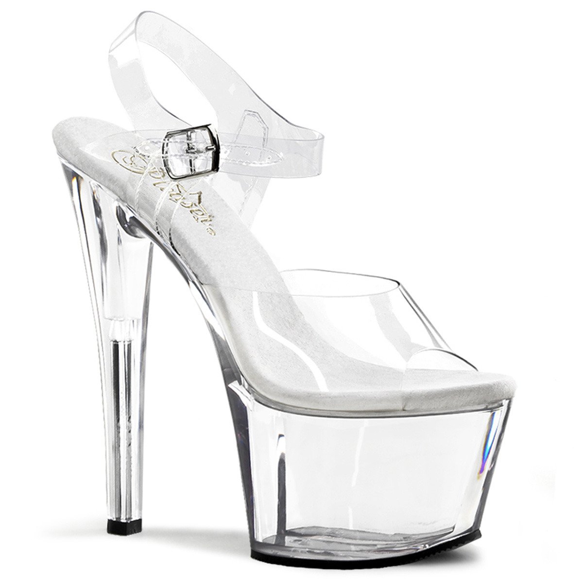 Pleaser Sky-308 C/M - Clear High-Platform Sandals