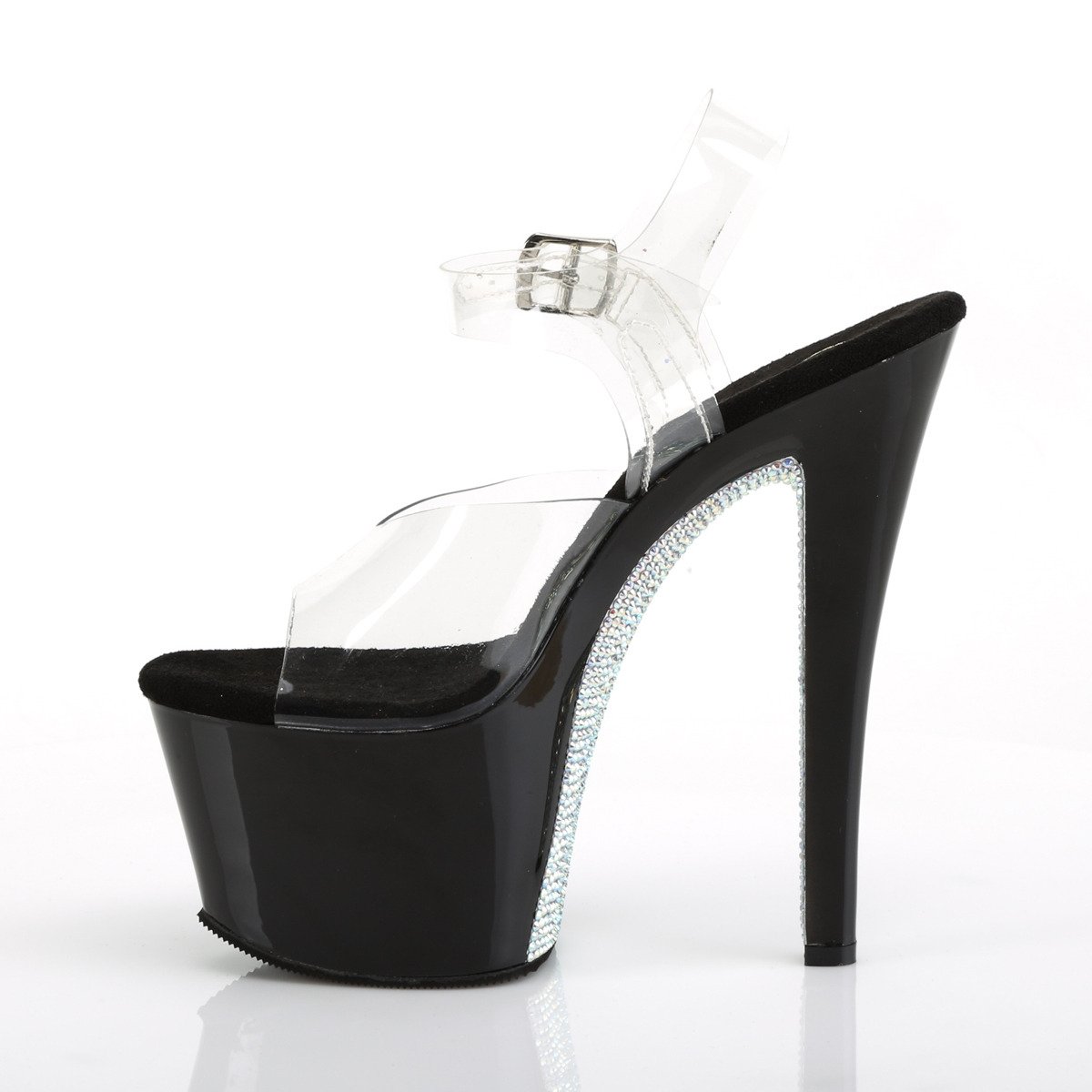 Pleaser Sky-308CRS C/B-SRS - Clear High-Platform Sandals
