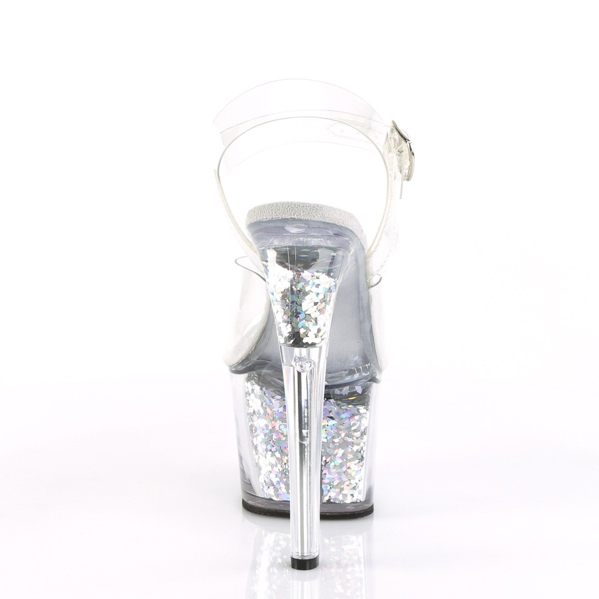Pleaser Sky-308GF C/SG - Clear High-Platform Sandals