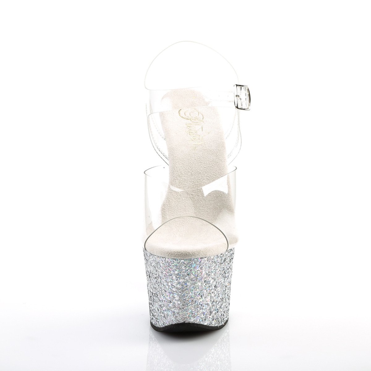 Pleaser Sky-308LG C/SG - Clear High-Platform Sandals