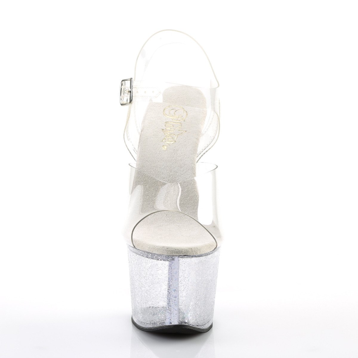 Pleaser Sky-308MG C/M - Clear High-Platform Sandals