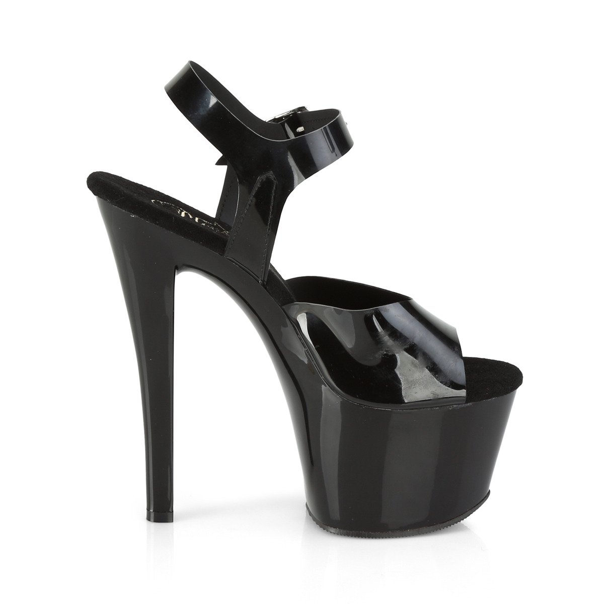 Pleaser Sky-308N BTPU/M - Black High-Platform Sandals