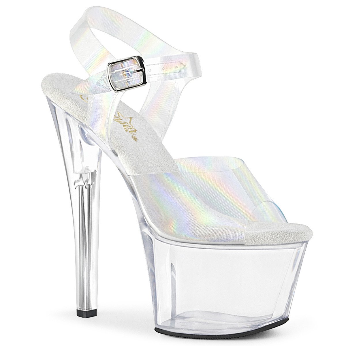 Pleaser Sky-308N-RBH CHGTPU/C - Clear High-Platform Sandals
