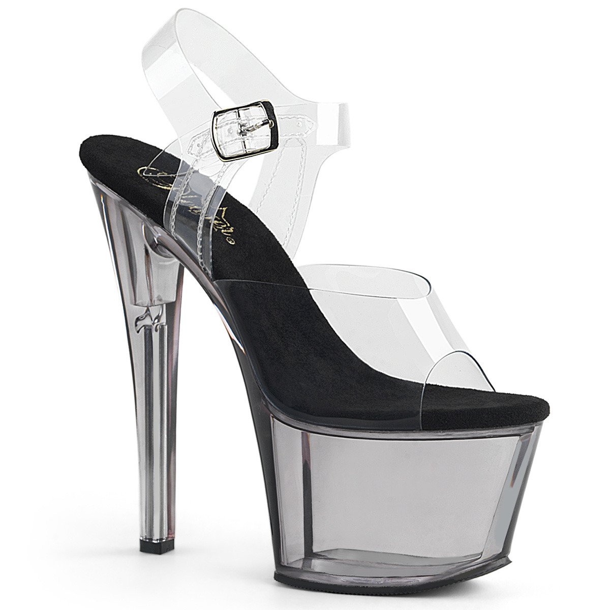 Pleaser Sky-308T C/SMK - Clear High-Platform Sandals