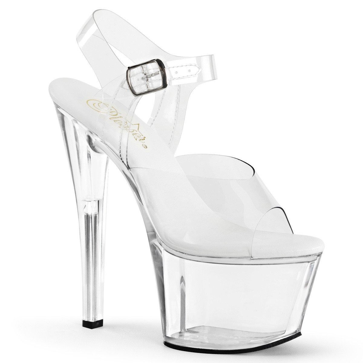 Pleaser Sky-308VL C/M - Clear High-Platform Sandals