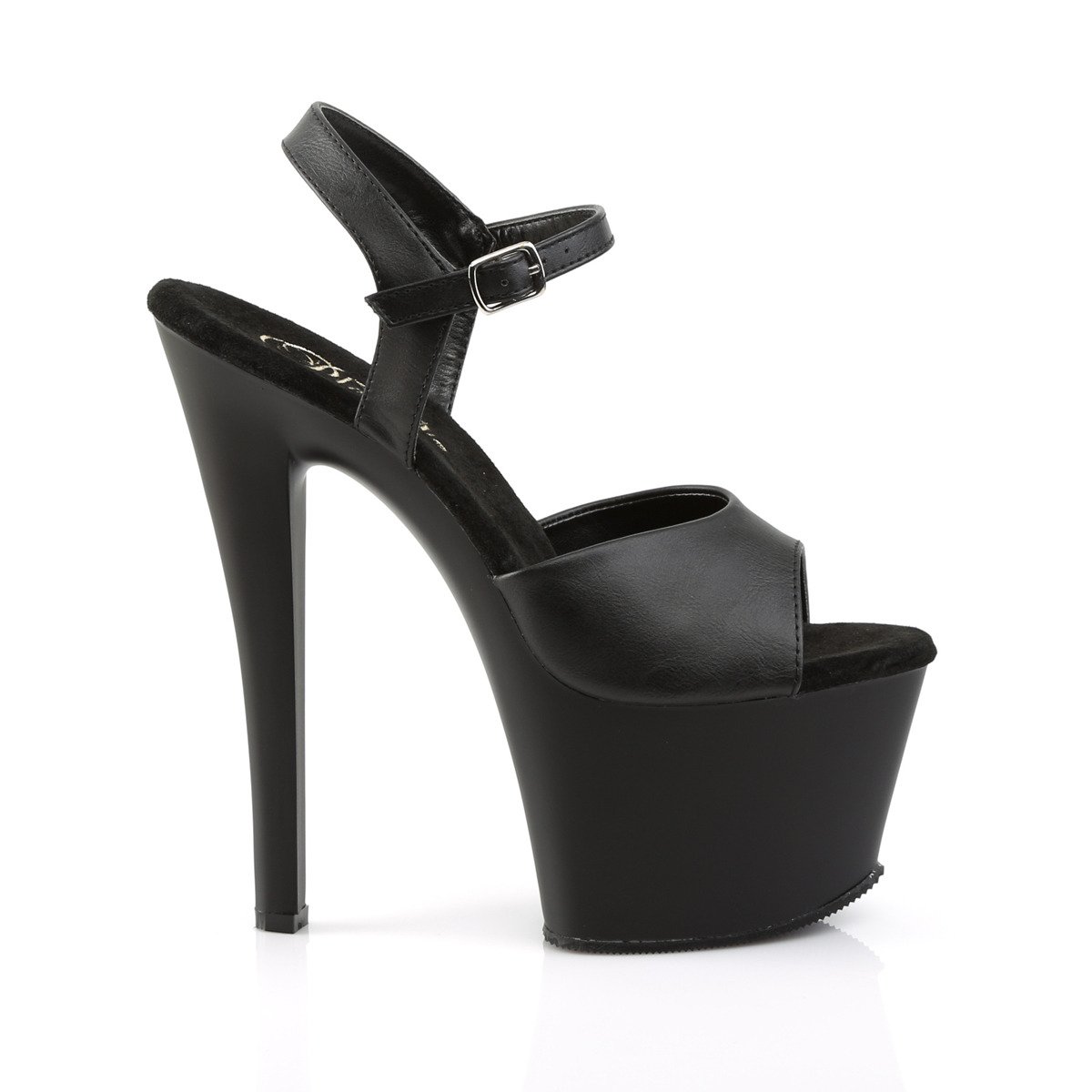 Pleaser Sky-309 BPU/M - Black High-Platform Sandals