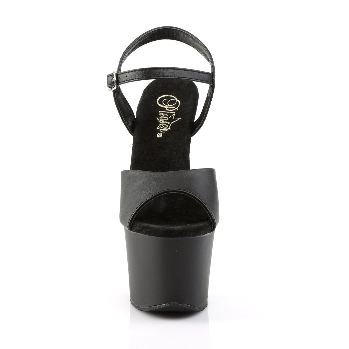 Pleaser Sky-309 BPU/M - Black High-Platform Sandals