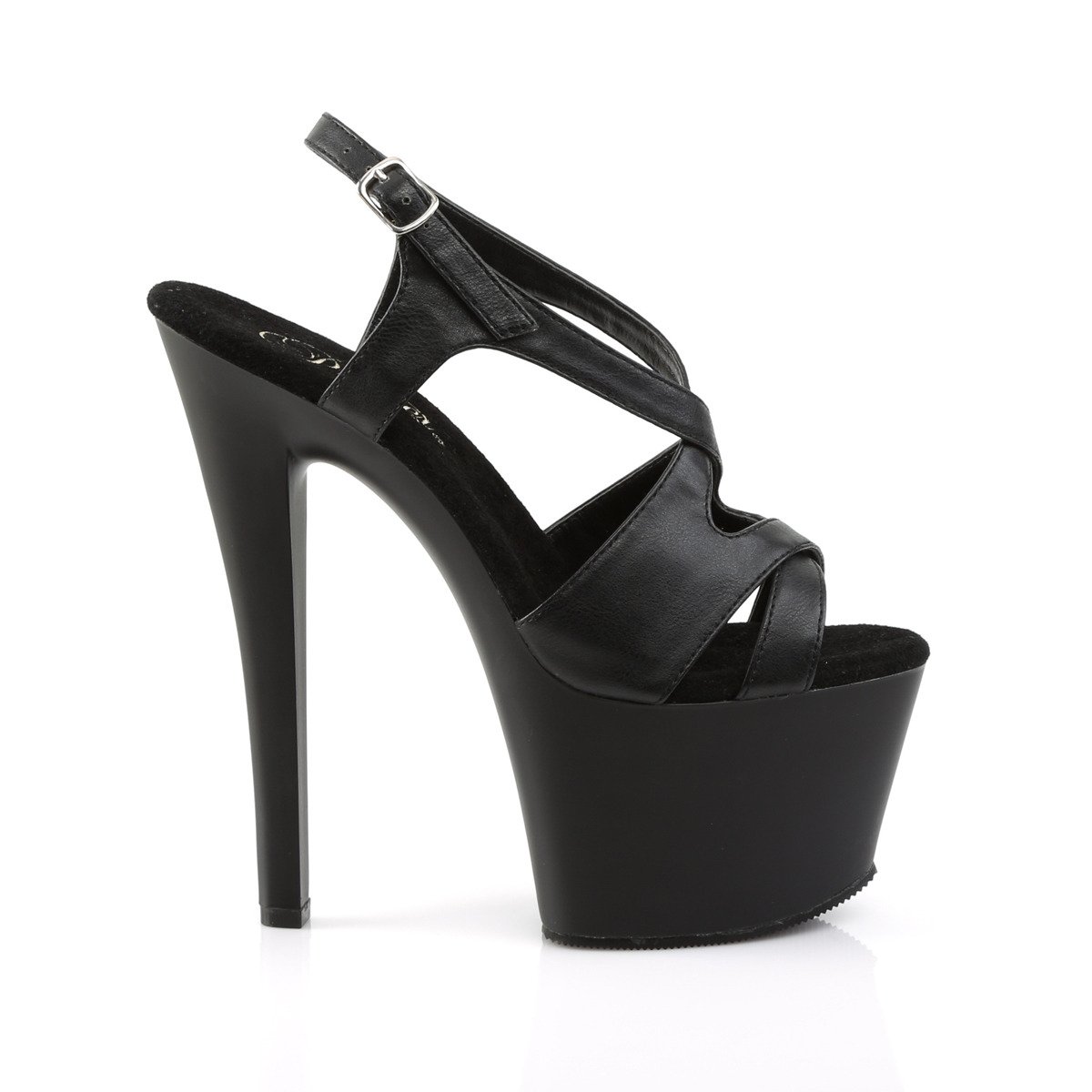 Pleaser Sky-330 BPU/M - Black High-Platform Sandals