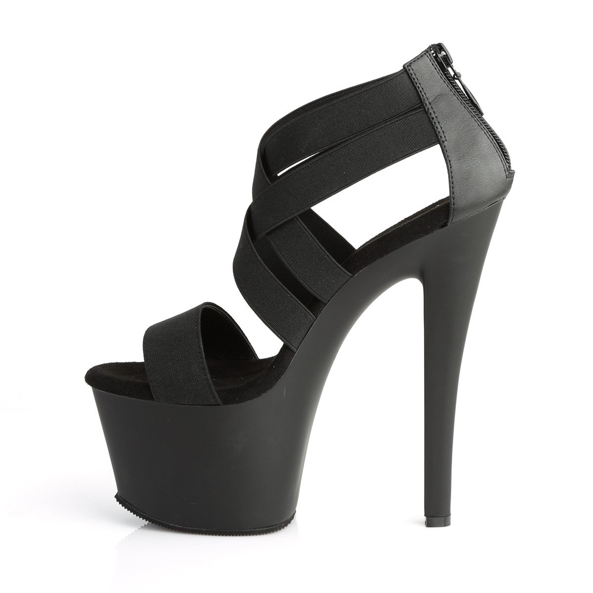 Pleaser Sky-369 BELS/M - Black High-Platform Sandals
