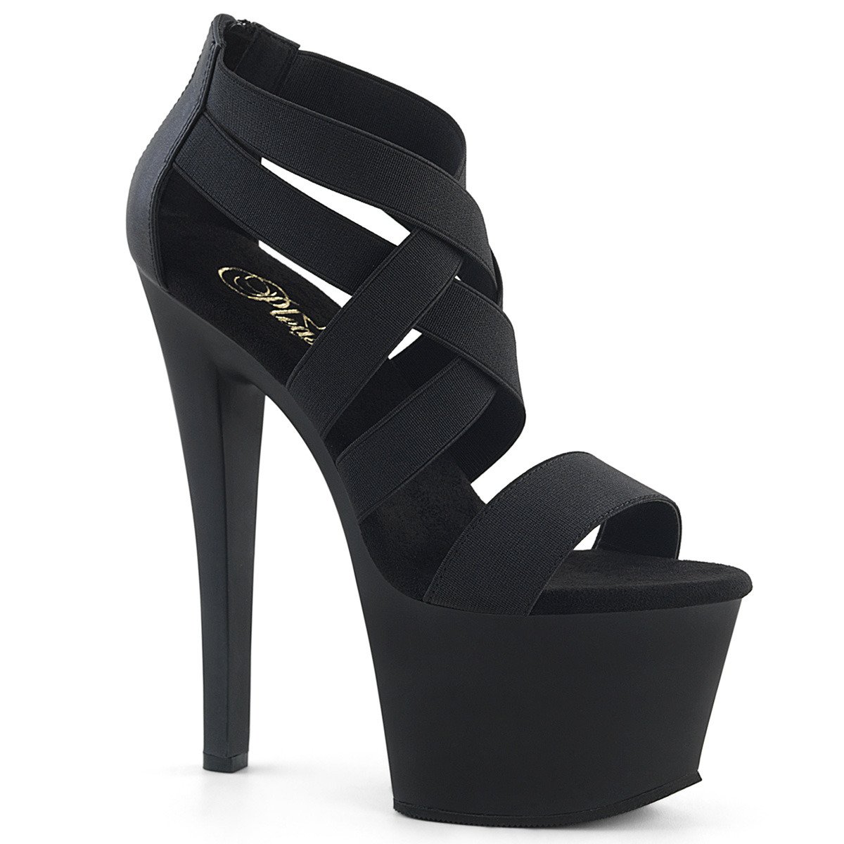 Pleaser Sky-369 BELS/M - Black High-Platform Sandals
