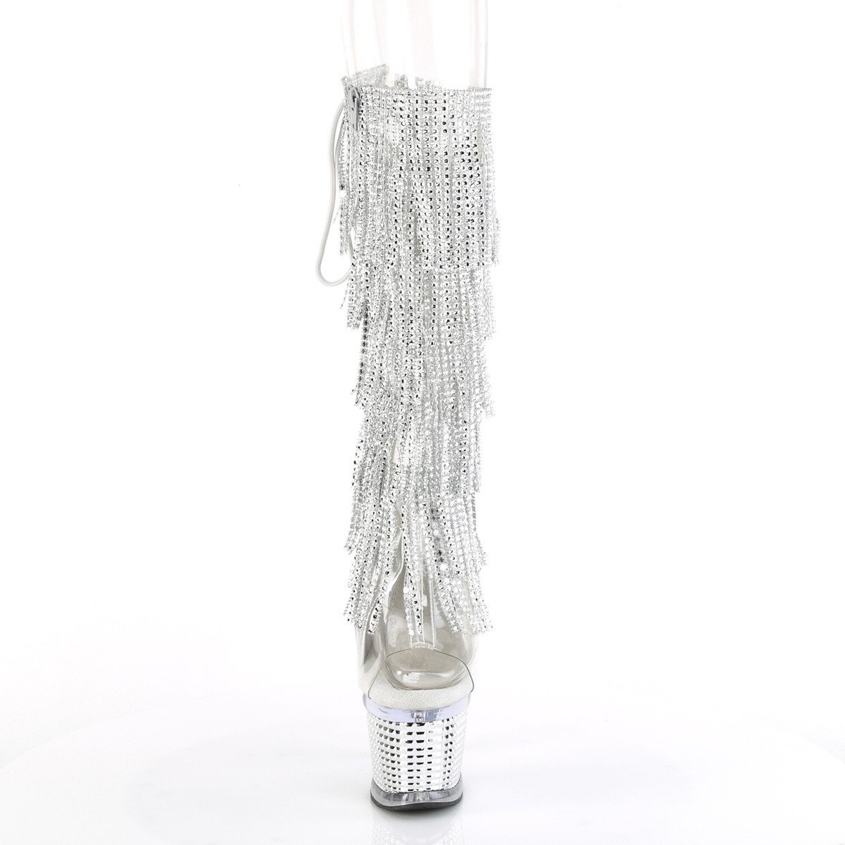 Pleaser Spectator-2017RSF C-S/CSCH - Clear High-Platform Peep Toe Boots