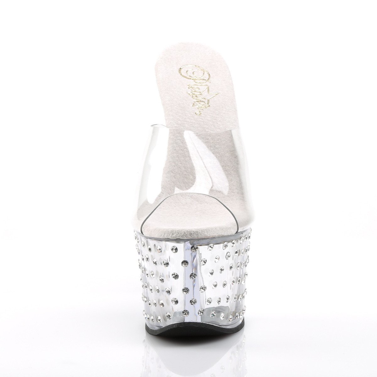 Pleaser Stardust-701 C/M - Clear High-Platform Sandals