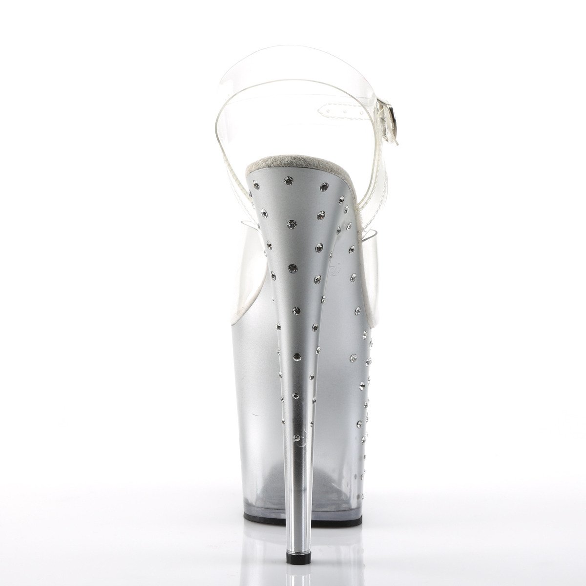 Pleaser Stardust-808T C/S - Clear High-Platform Sandals