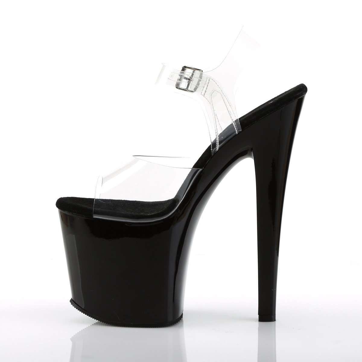Pleaser Taboo-708 C/B - Clear High-Platform Sandals