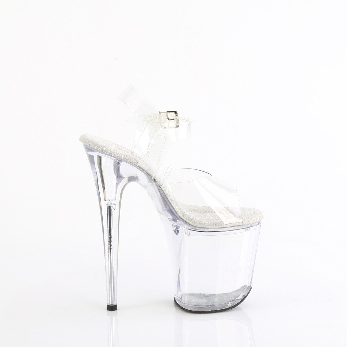 Pleaser Treasure-808FLA C/M - Clear High-Platform Sandals