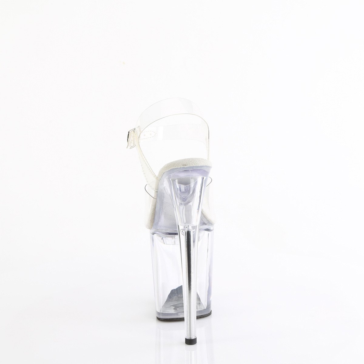 Pleaser Treasure-808FLA C/M - Clear High-Platform Sandals