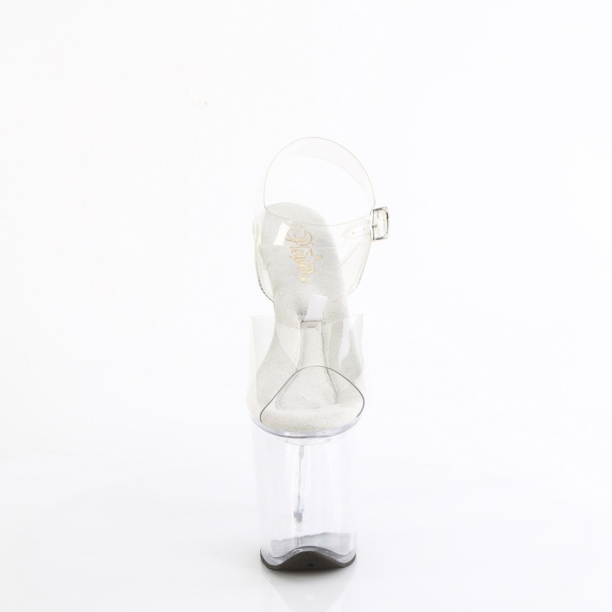 Pleaser Treasure-808FLA C/M - Clear High-Platform Sandals