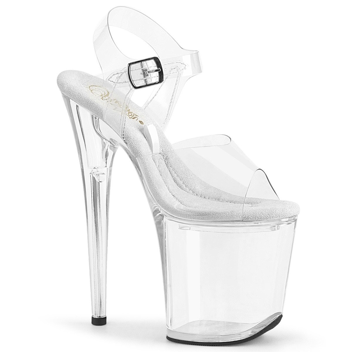 Pleaser Treasure-808FLA C/M - Clear High-Platform Sandals