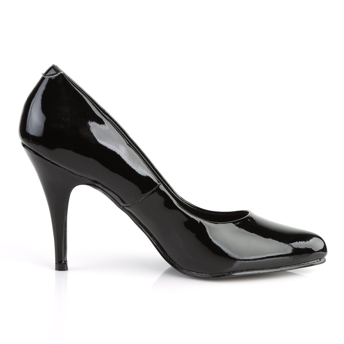 Pleaser Vanity-420 B - Shiny Black High-Heel Stilettos
