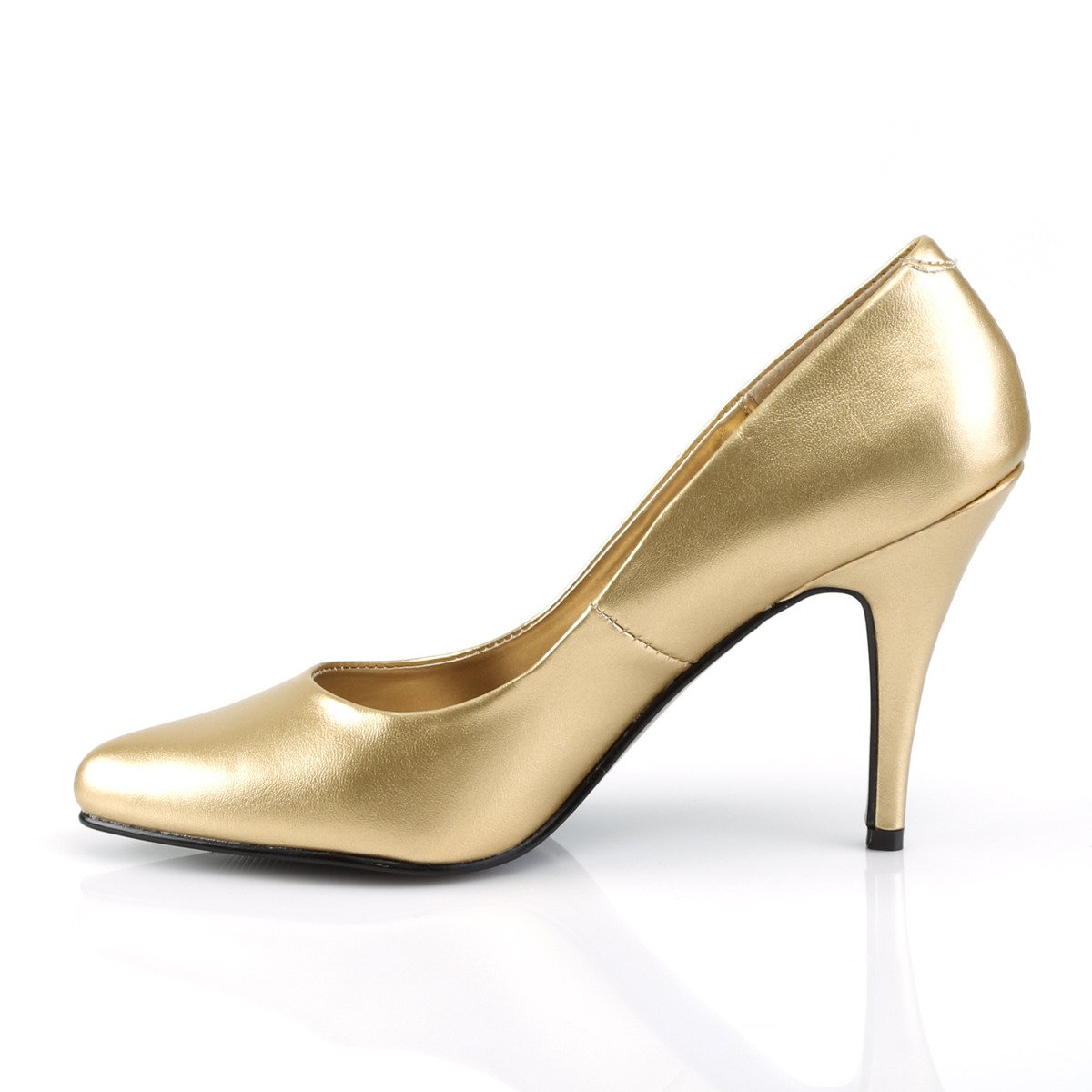 Pleaser Vanity-420 G/PU - Gold High-Heel Stilettos