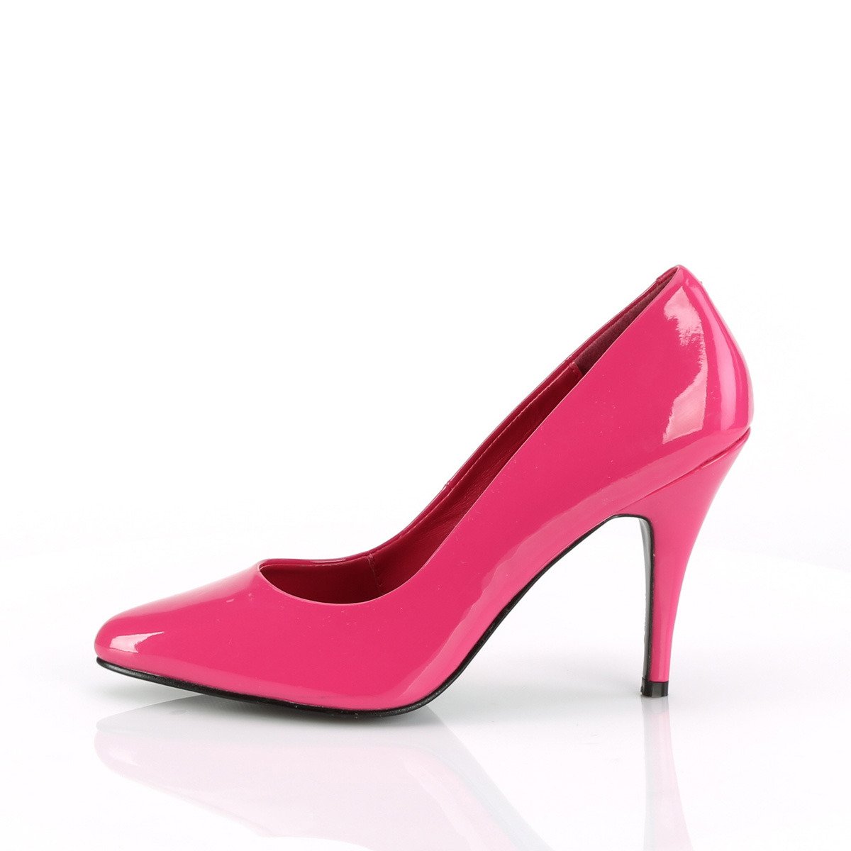 Pleaser Vanity-420 HP - Shiny Pink High-Heel Stilettos