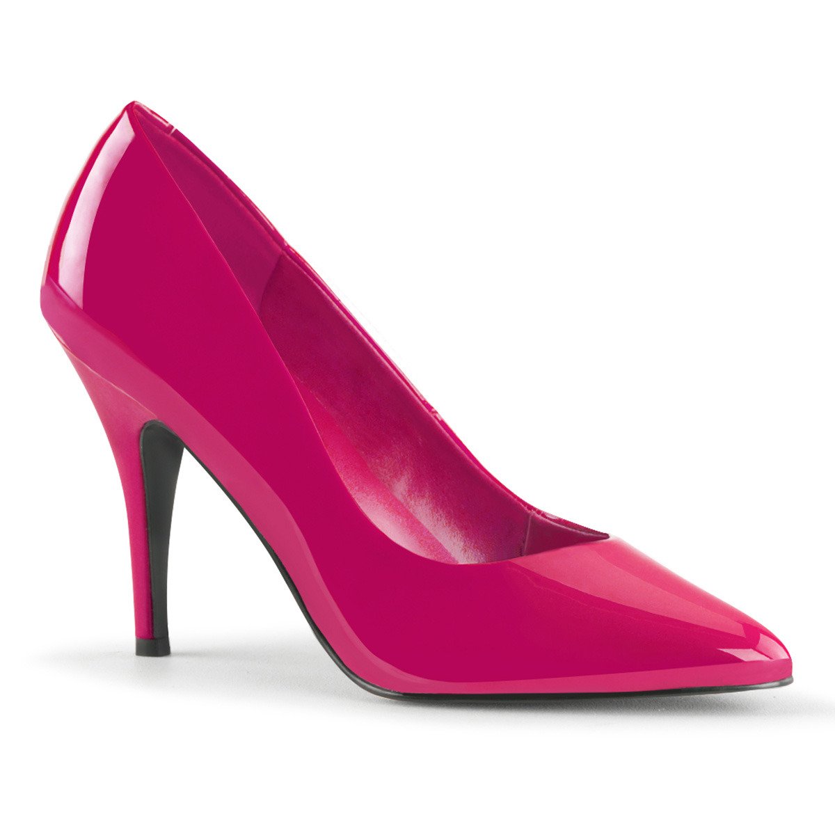 Pleaser Vanity-420 HP - Shiny Pink High-Heel Stilettos