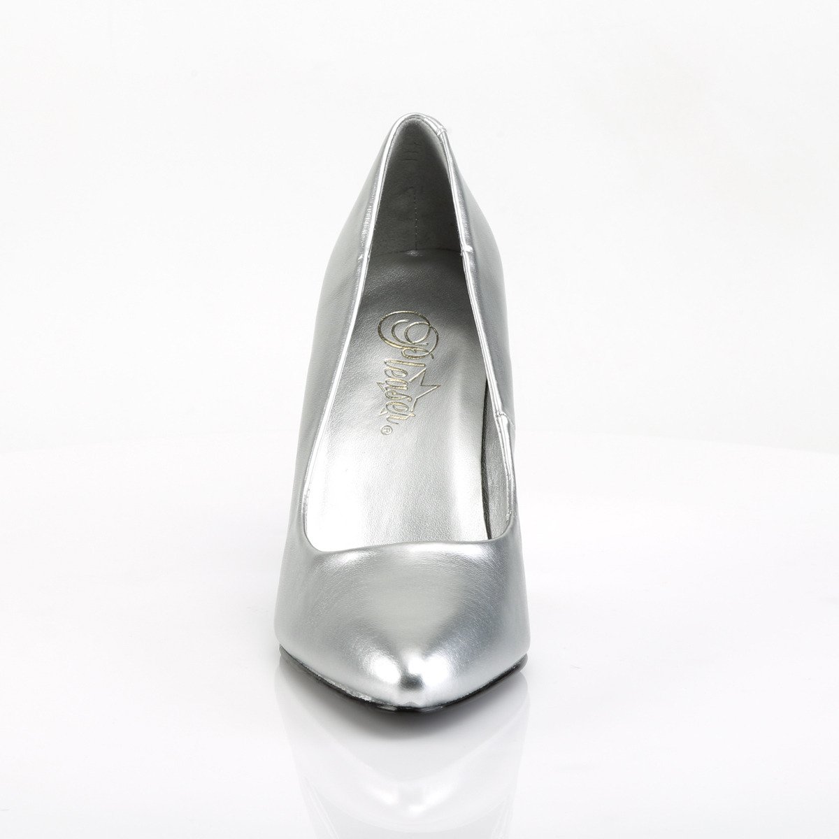 Pleaser Vanity-420 S/PU - Silver High-Heel Stilettos