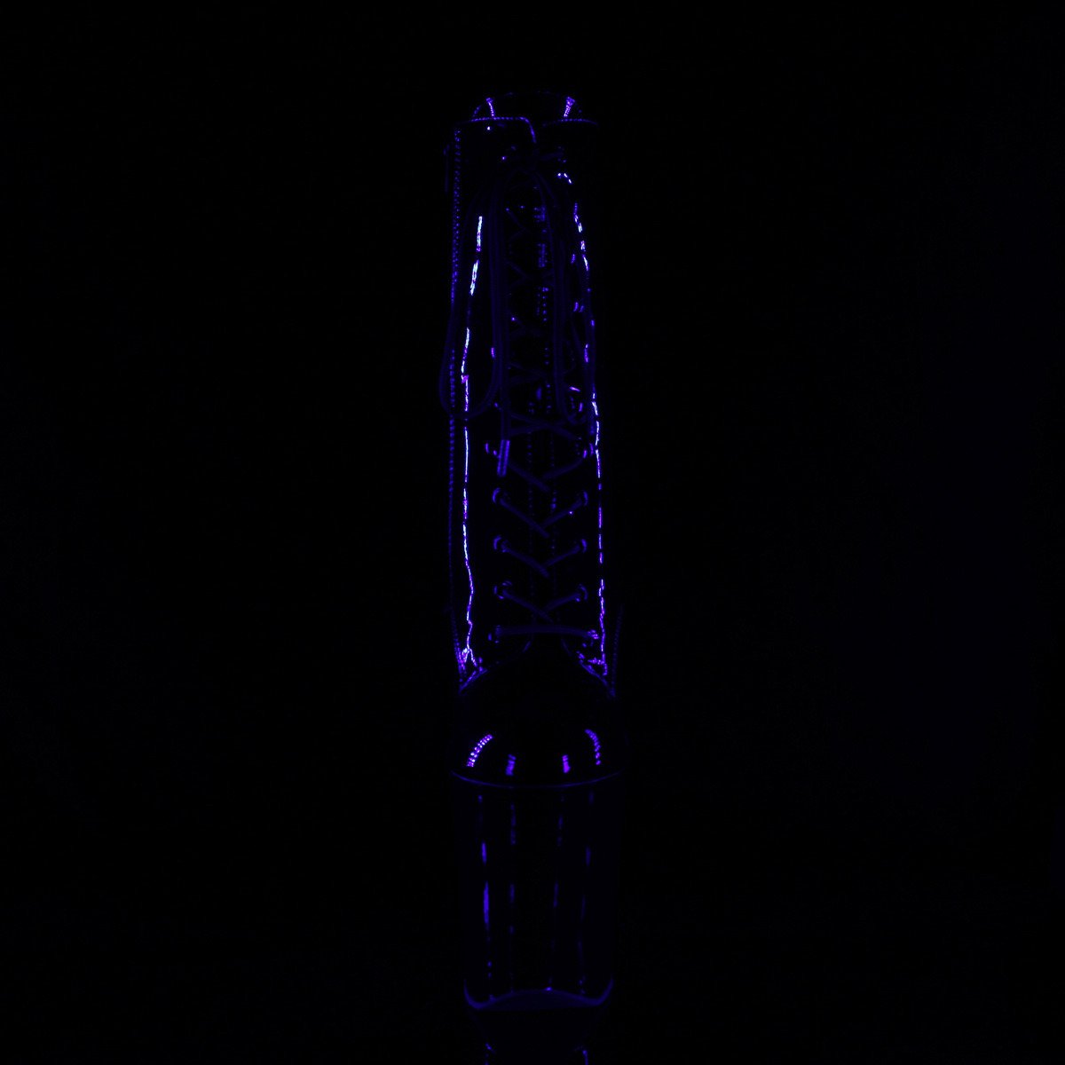 Pleaser Xtreme-1020TT B/B-NHP - Shiny Black High-Platform Ankle Boots