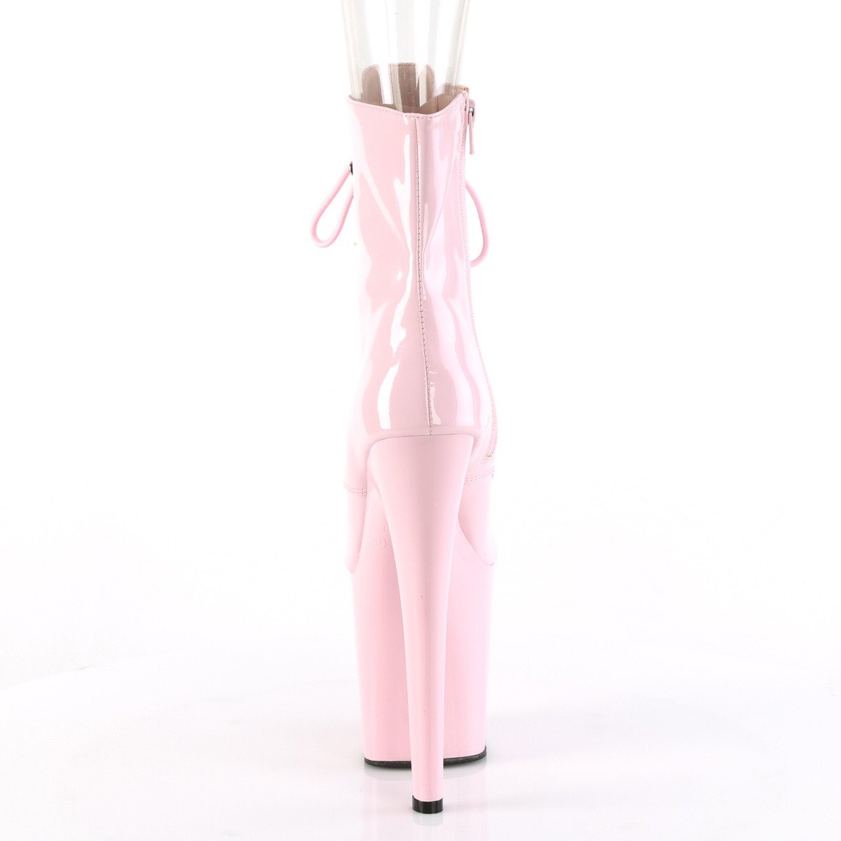 Pleaser Xtreme-1021 BP/M - Shiny Pink High-Platform Peep Toe Boots