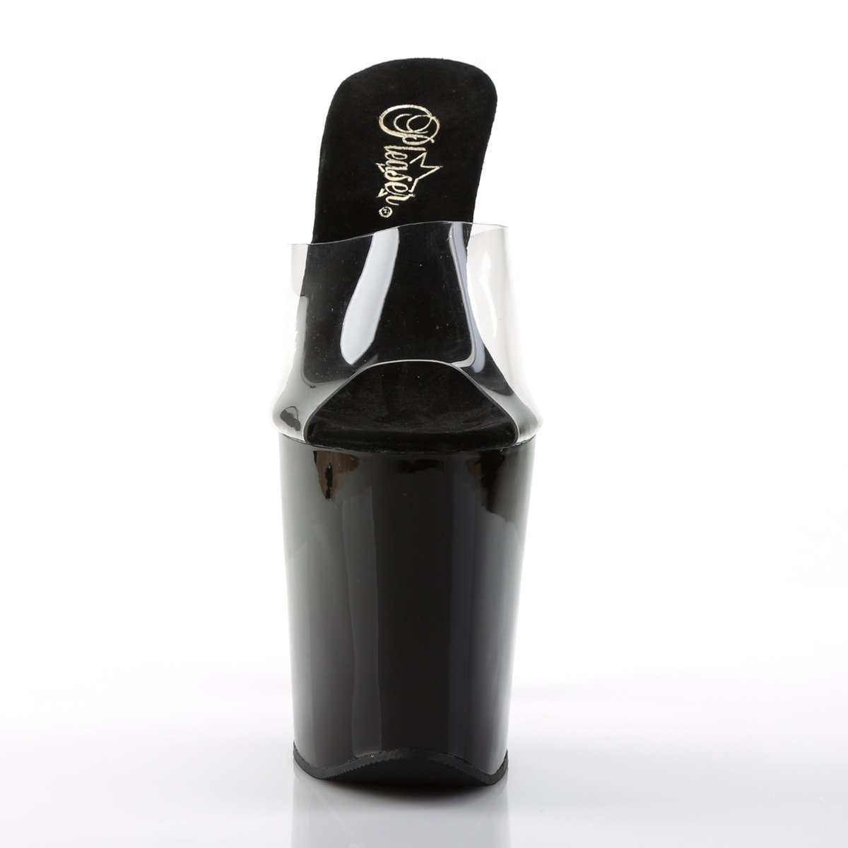 Pleaser Xtreme-801 C/B - Clear High-Platform Sandals