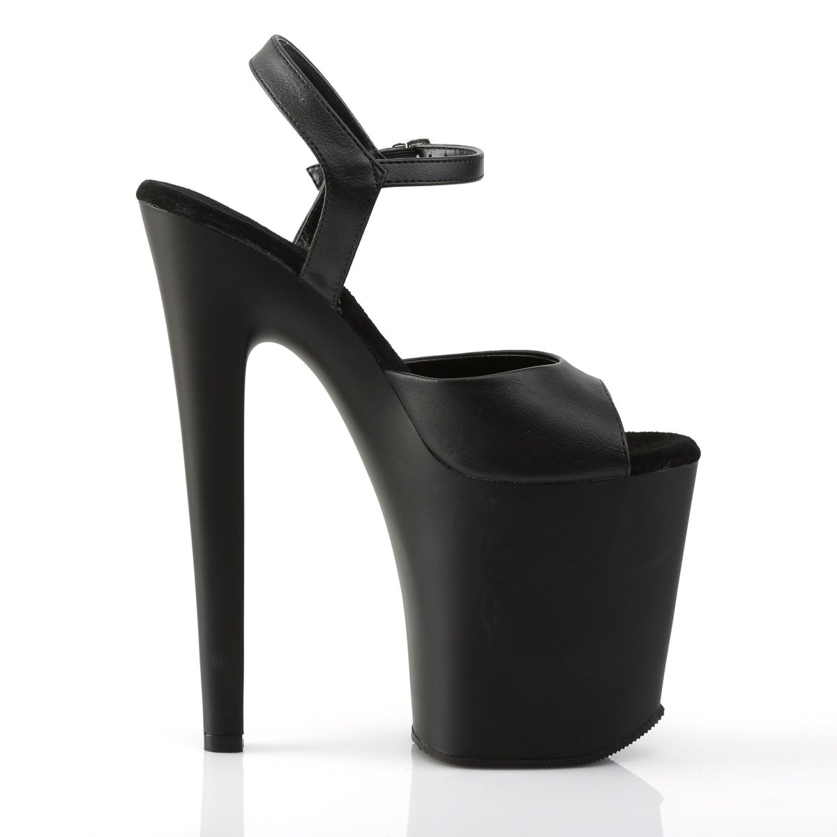 Pleaser Xtreme-809 BPU/M - Black High-Platform Sandals