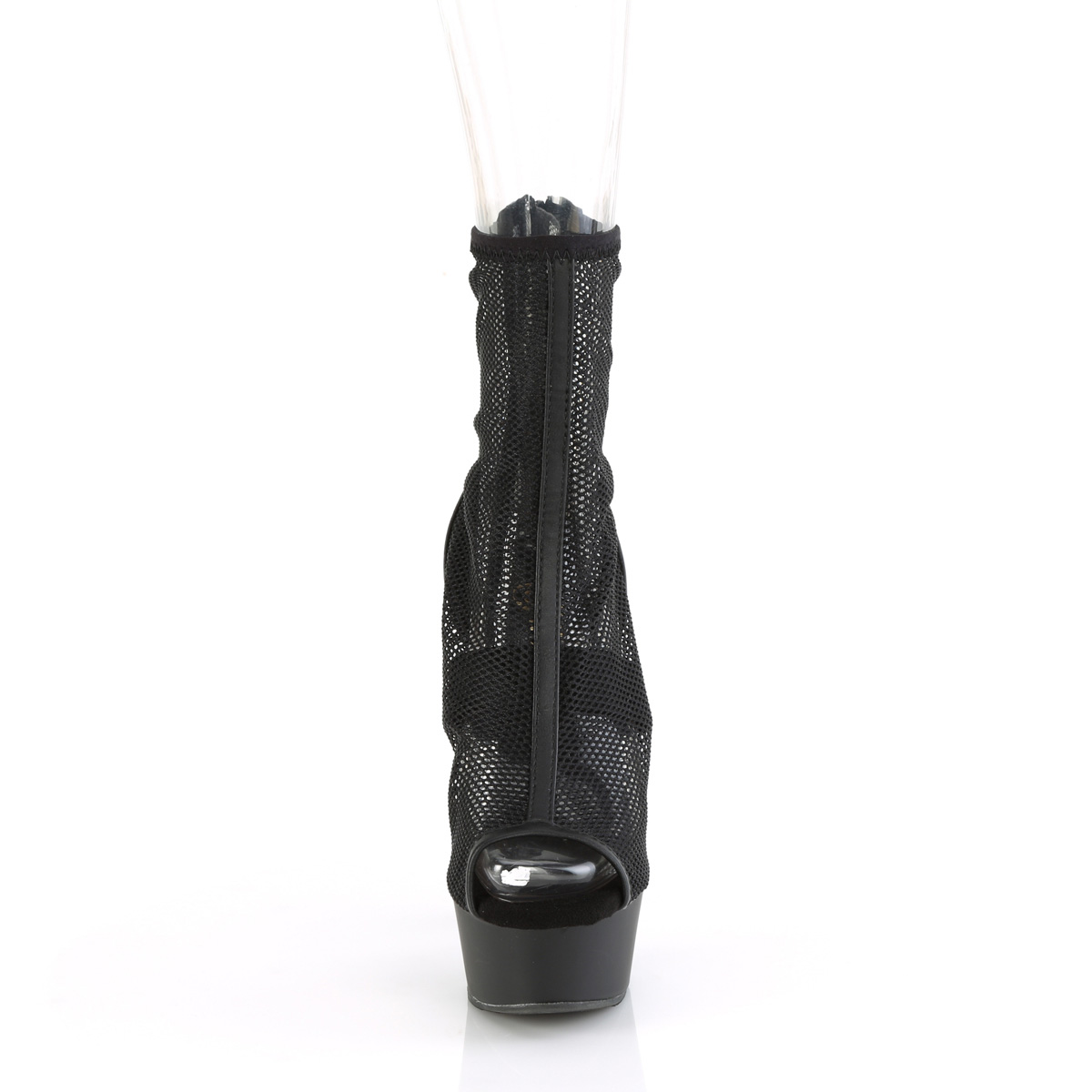Pleaser Delight-1006 BPU/M - Black Platform High-Heel Summer Boots