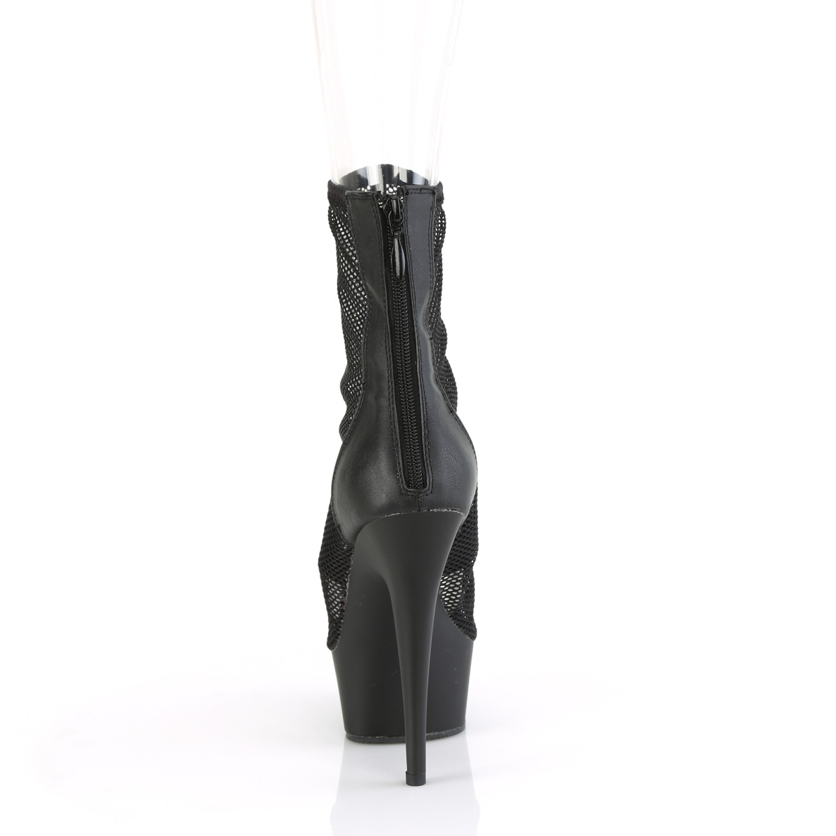 Pleaser Delight-1006 BPU/M - Black Platform High-Heel Summer Boots