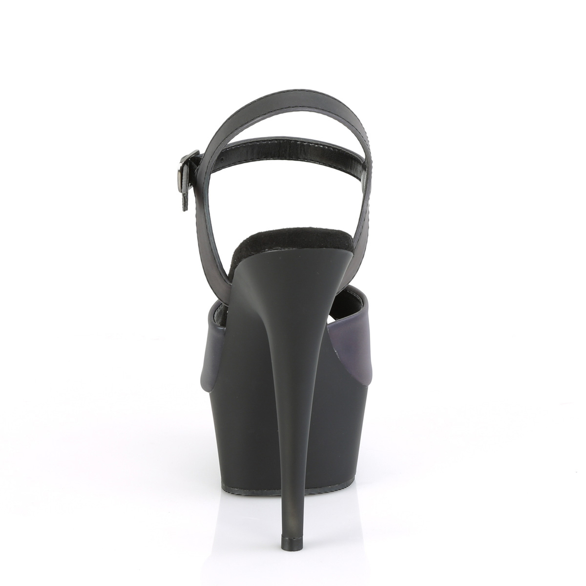 Pleaser Delight-609REFL GNREFL/B - Blue Platform High-Heel Sandals
