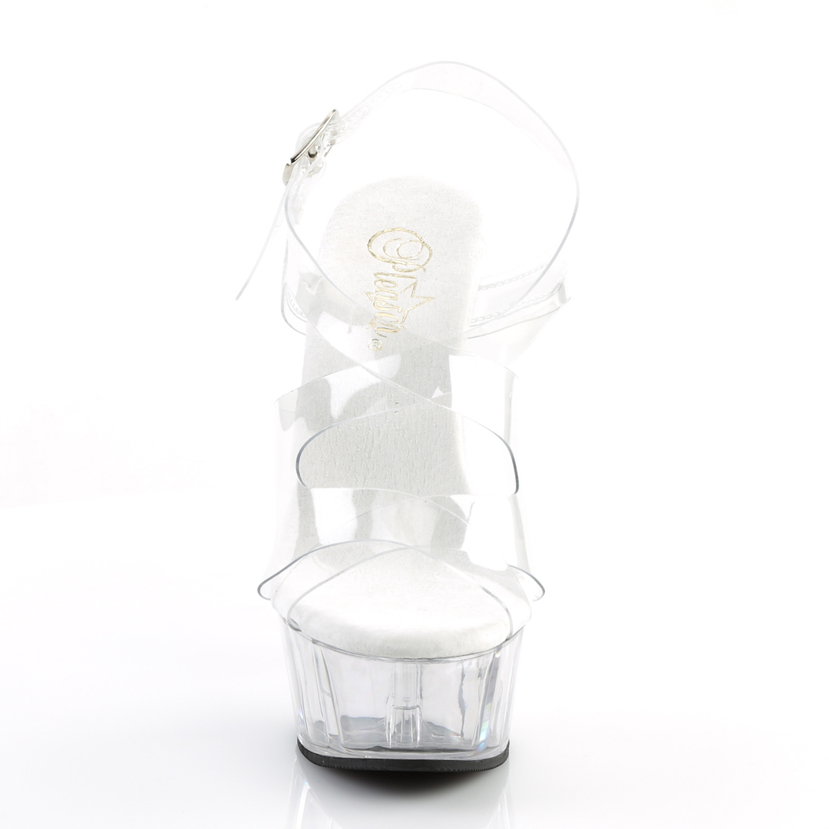 Pleaser Delight-630 C/M - Clear Platform High-Heel Sandals