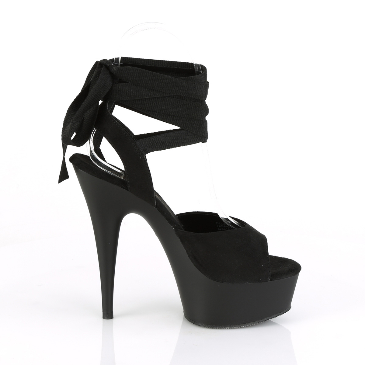 Pleaser Delight-634 BFS/M - Black Platform High-Heel Sandals