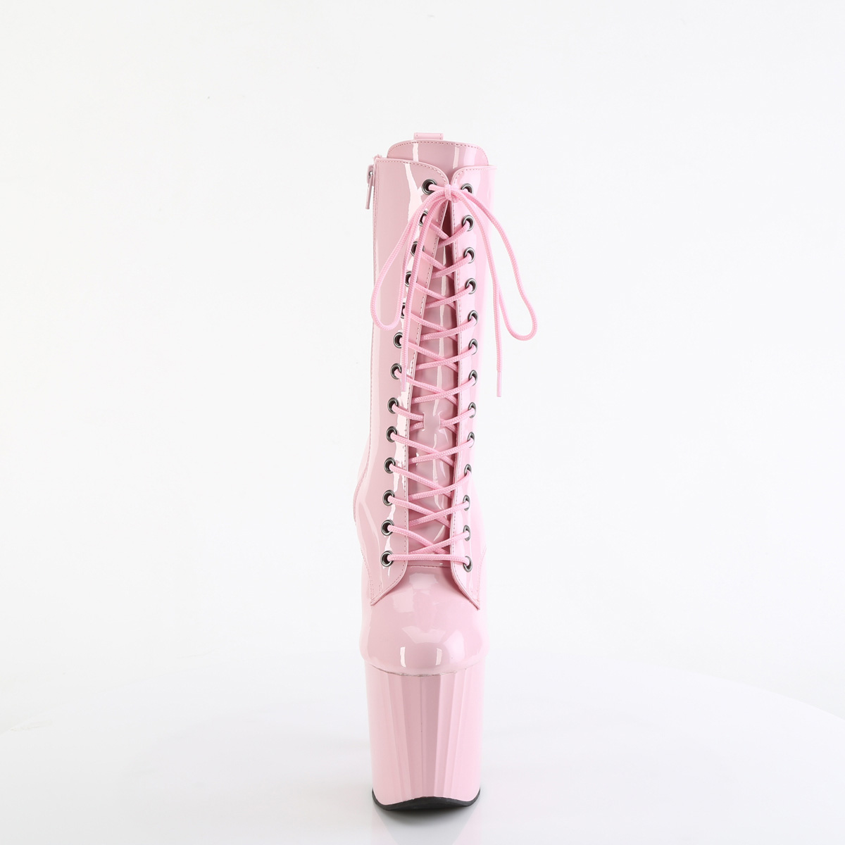Pleaser Enchant-1040 BP/M - Shiny Pink High-Platform Ankle Boots