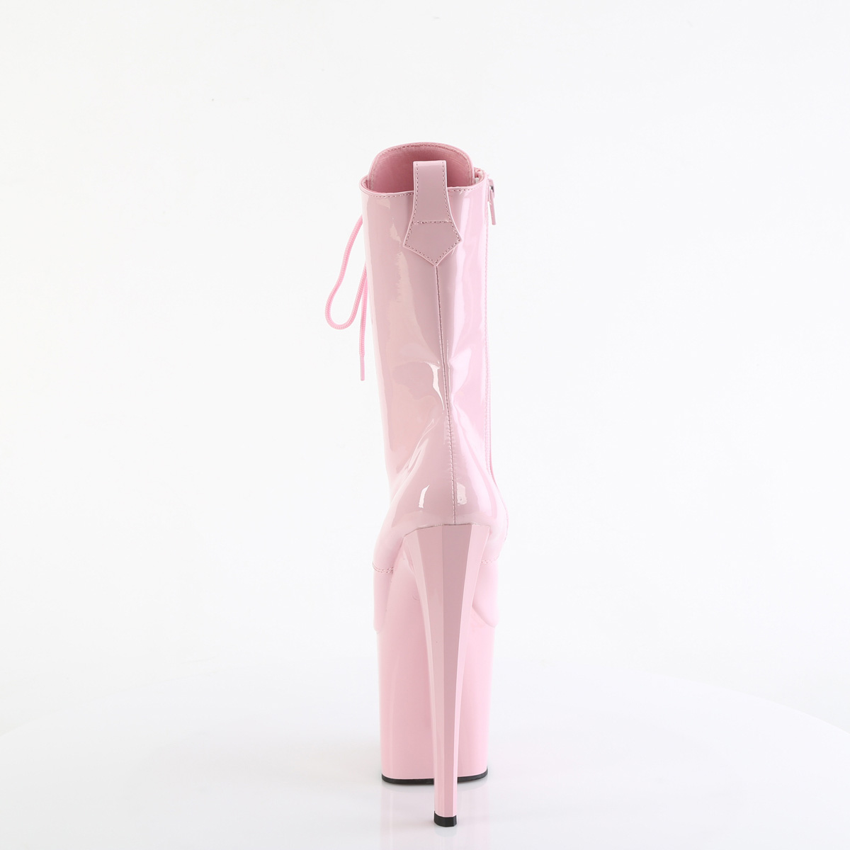 Pleaser Enchant-1040 BP/M - Shiny Pink High-Platform Ankle Boots