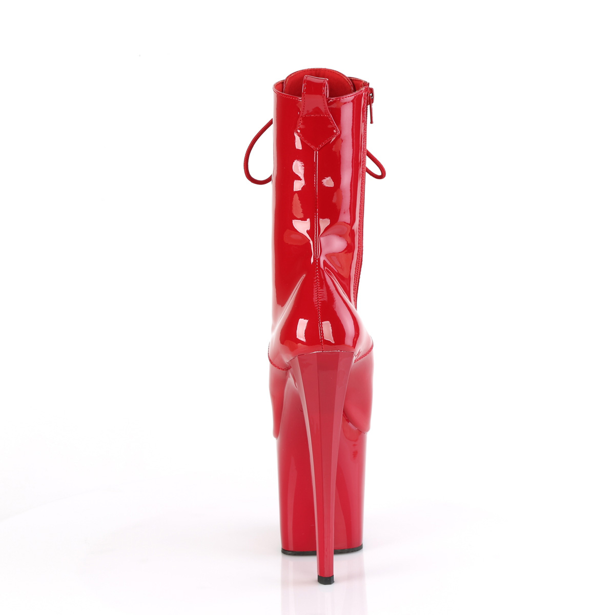 Pleaser Enchant-1040 R/M - Shiny Red High-Platform Ankle Boots