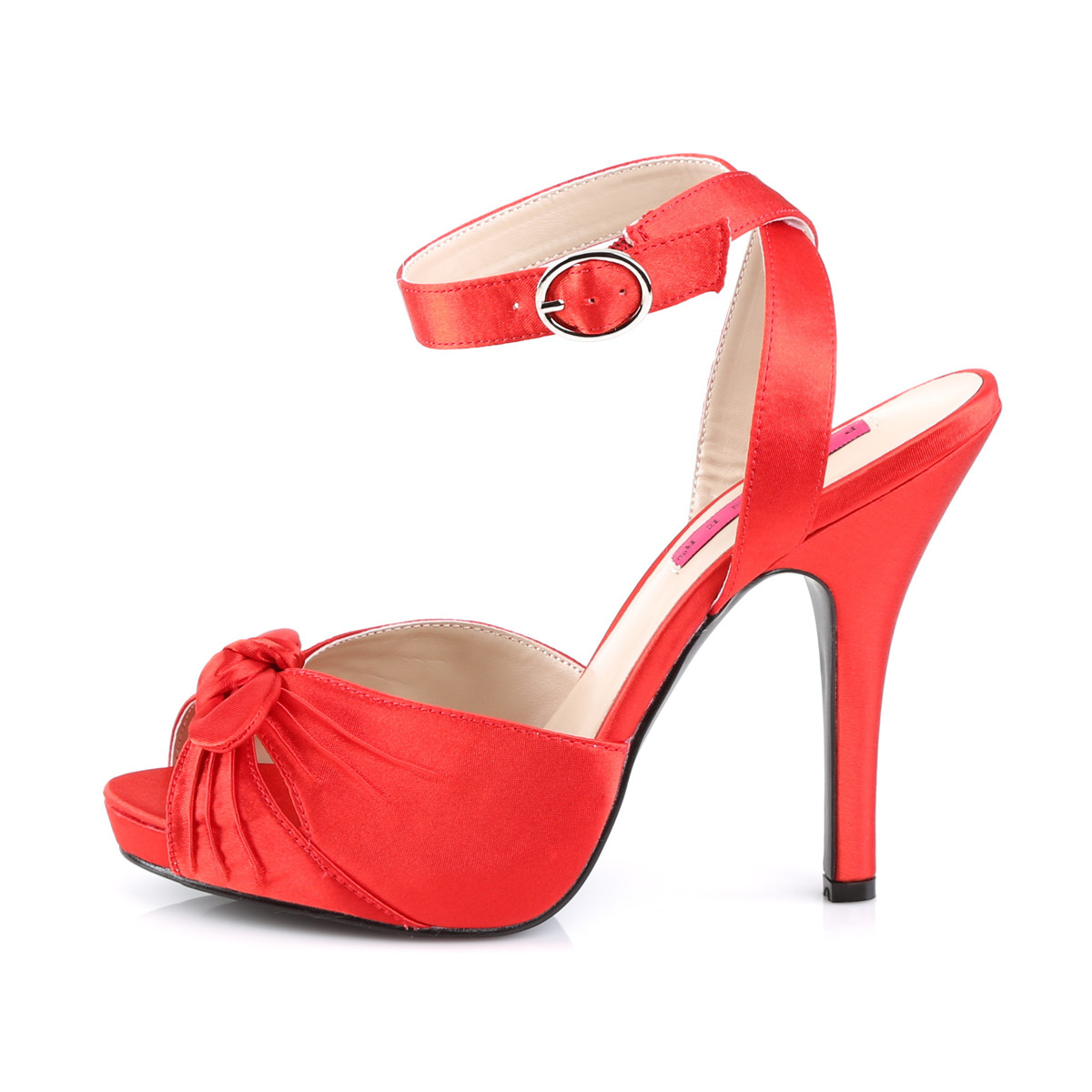 Pleaser Pink Label Eve-01 RSA - Red High-Heel Single Sole Sandals