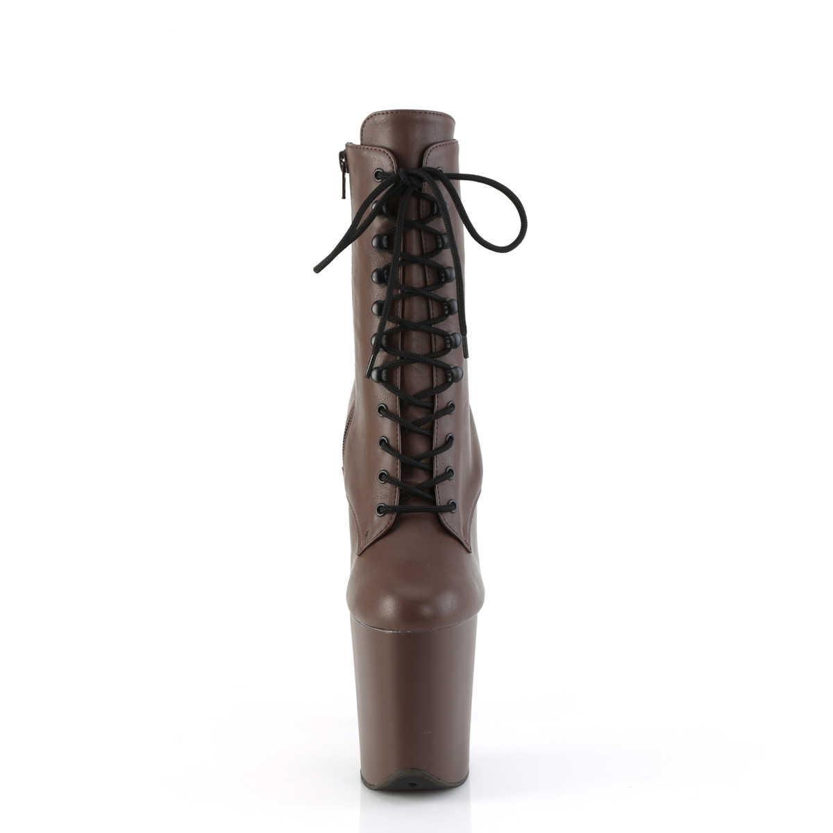 Pleaser Flamingo-1020 MOCPU/M - Brown High-Platform Ankle Boots