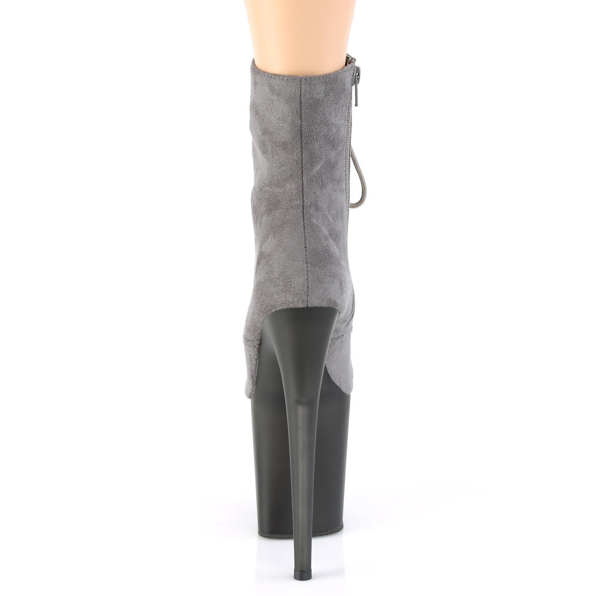 Pleaser Flamingo-1020FST GYFS/GY - Grey High-Platform Ankle Boots