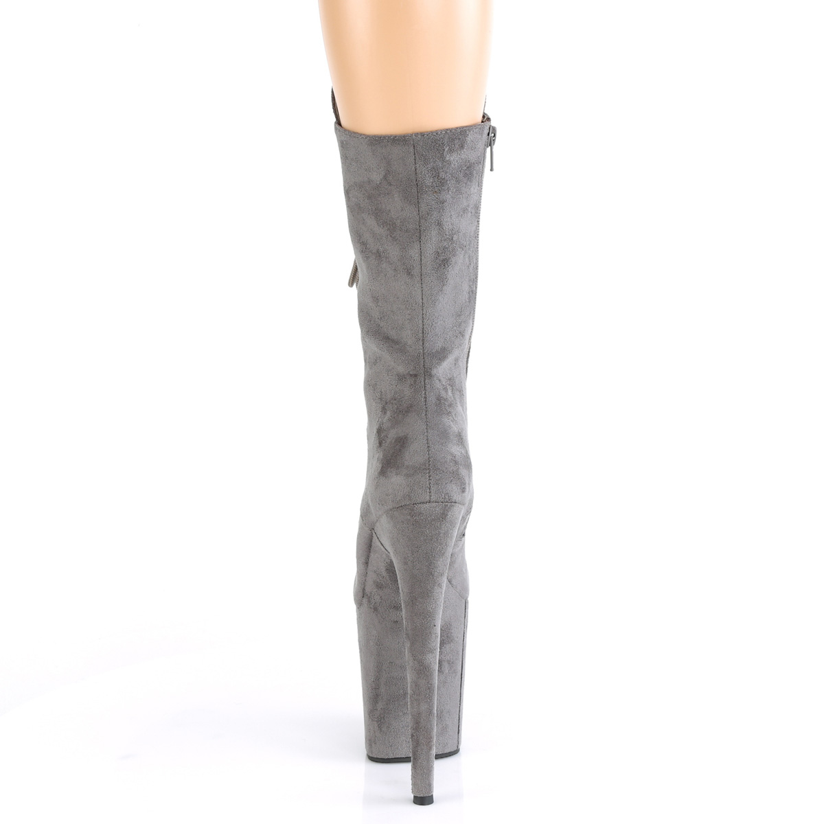 Pleaser Flamingo-1050FS GYFS/M - Grey High-Platform Ankle Boots