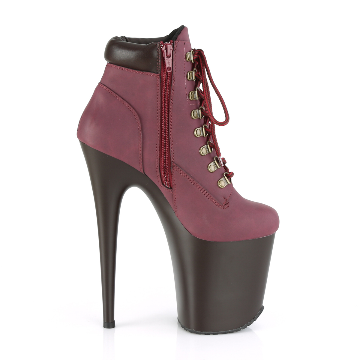Pleaser Flamingo-800TL-02 BYNB/DB - Violet High-Platform Ankle Boots