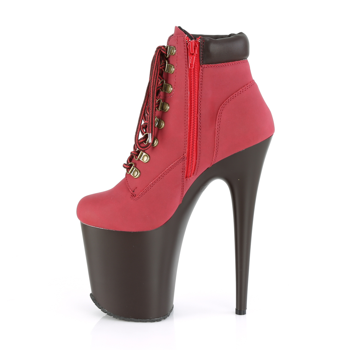 Pleaser Flamingo-800TL-02 WNNB/DB - Violet High-Platform Ankle Boots