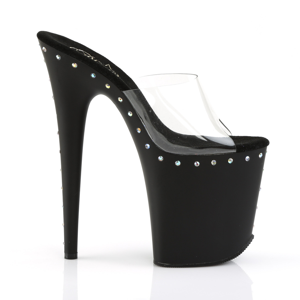 Pleaser Flamingo-801ABLS C/B - Clear High-Platform Sandals