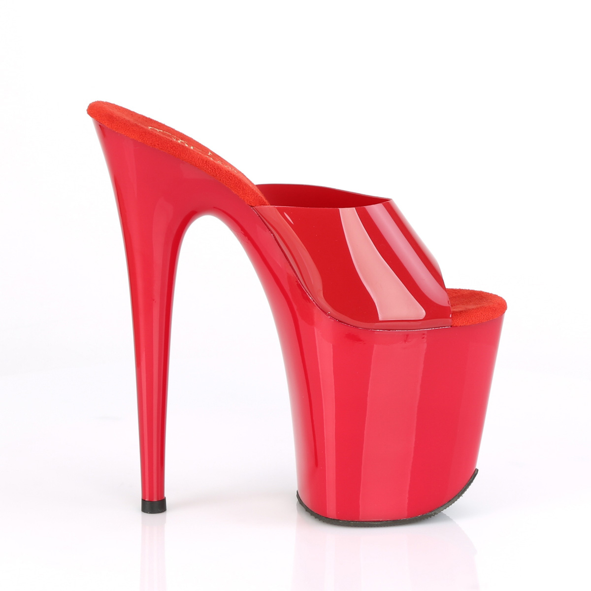 Pleaser Flamingo-801N RTPU/M - Red High-Platform Sandals
