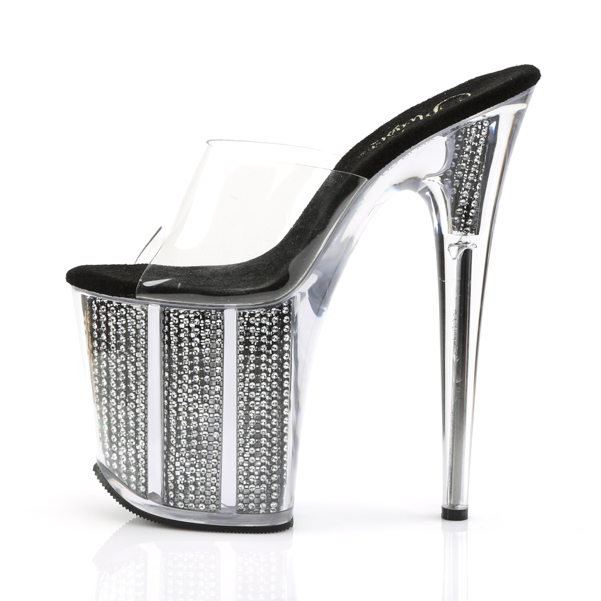 Pleaser Flamingo-801SRS C/B - Clear High-Platform Sandals