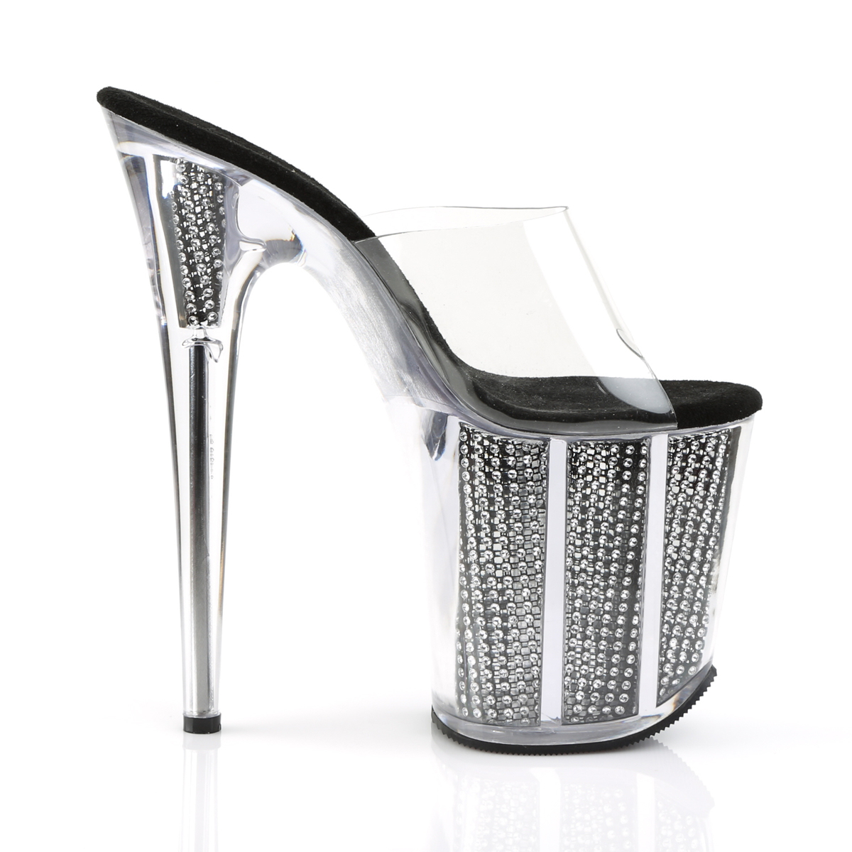 Pleaser Flamingo-801SRS C/B - Clear High-Platform Sandals