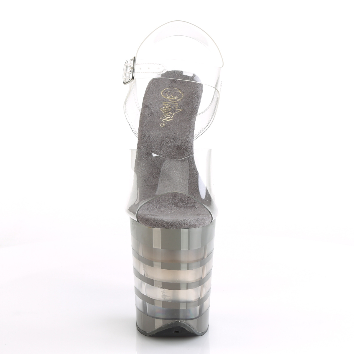 Pleaser Flamingo-808CHLN C/PWCH - Clear High-Platform Sandals